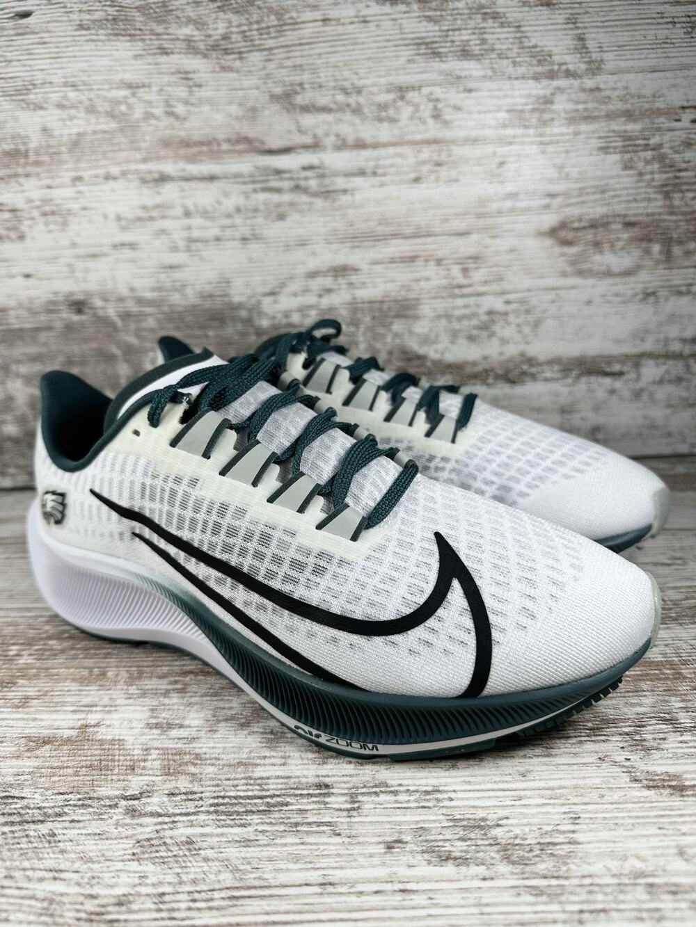 Women's Nike Air Zoom Pegasus 37 Philadelphia Eagles NFL Sneakers Sz 7.5 EUC!